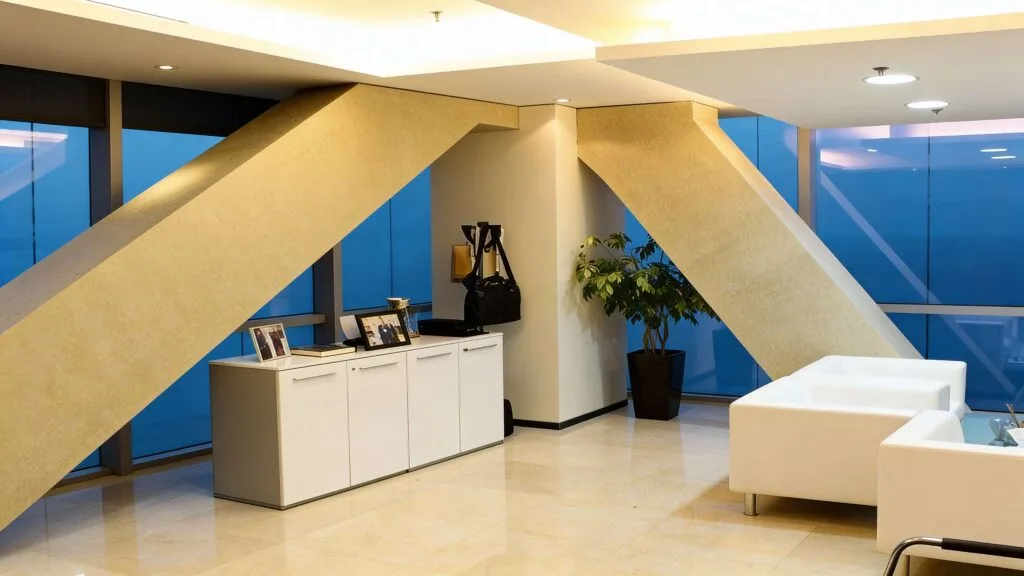 Corporate office_living area interior design in Kuwait